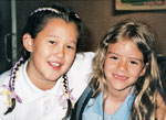 Photo of two girls. (Photographer: Sandy Thomas)