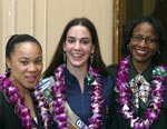 Fotograf�a de Nibia, Cynthia Thompson, y Nikki McCray. &copy; GSUSA. Todos los derechos reservados.