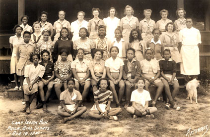 Photo of the Philadelphia Girl Scout Council in 1941