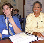 Photo of Hanaa Oueini (Lebanon) and Esme Richards (South Africa).