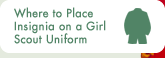 Where to Place Insignia on a Girl Scout Uniform