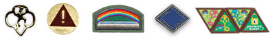 Brownie Girl Scout insignia. &copy; GSUSA. All rights reserved.