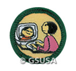 CyberGirl Scout Badge. &copy; GSUSA. All rights reserved.