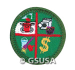 Family Living Skills Badge. &copy; GSUSA. All rights reserved.