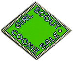 2008-2009 Girl Scout Cookie Sale Activity Pin. &copy; GSUSA. All rights reserved.