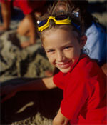 Photo of Girl Scouts at the beach. &copy; GSUSA. All rights reserved. (Photographer: Lori Adamski-Peek)