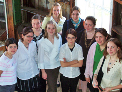 The Girl Scout Council of Vermont legislative interns.
