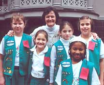 Photo of Girl Scouts visiting the Juliette Gordon Low Birthplace. &copy; GSUSA. All rights reserved.