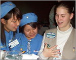 Photo of Brownie and Junior Girl Scouts from South Korea. (Courtesy of Girl Scouts of Korea)