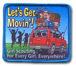 Let's Get Movin' patch. &copy; GSUSA. All rights reserved.