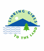 Linking Girls to the Land logo.