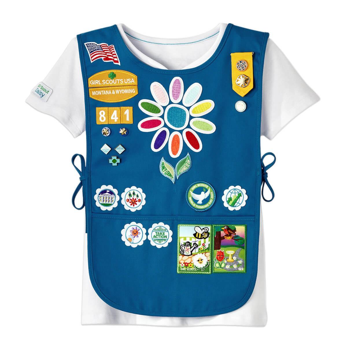 girl scout daisy petals placement